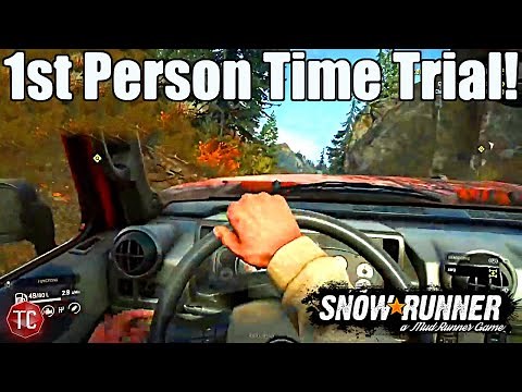 SnowRunner: 1st Person, MOUNTAIN CLIMB Time Trial!! Can We Make It?