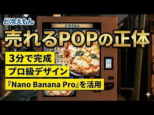 ど冷えもん商品POP デザイン外注費ゼロ！スマホとAIだけで作る「売れる」自販機POP作成術【Nano Banana Pro】