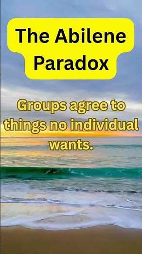 The Abilene Paradox #psychologyfacts