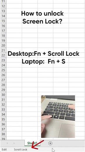 how to unlock scrol lock #love #tech #technology
