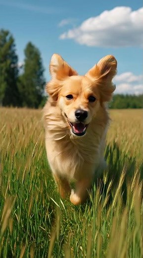 Golden Retriever Running Like Pure Joy 🐶✨