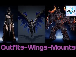AION 2 - All 128 Female Outfits, 29 Wings & 205 Mounts Showcase (Day one release) [4K Max Settings]