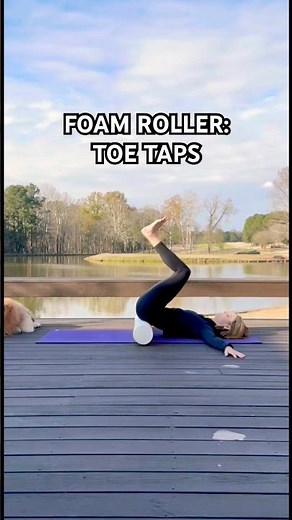 Foam Roller Toe Taps | Deep Core Stability & Pelvic Control