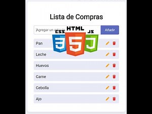 📋 Cómo Crear una Lista de Compras Interactiva con JavaScript, HTML y CSS | Tutorial Paso a Paso"