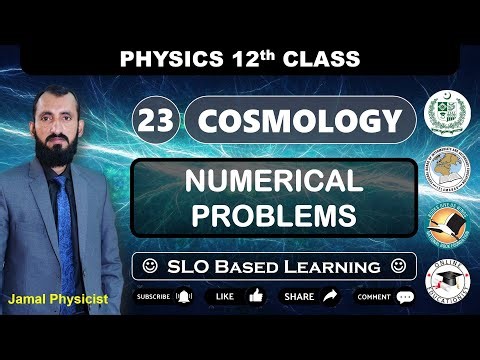 Numerical Problems | Chapter 23 Cosmology | 12th Physics | NBF | Federal Board | #cosmology