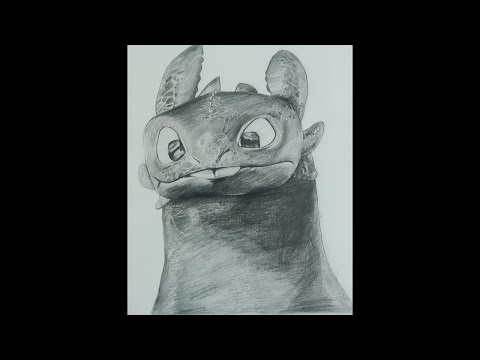 Sketching Toothless 🐉 | Night Fury Art Timelapse