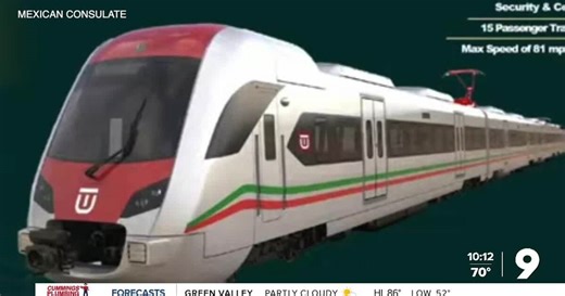 Mexican officials consider train from Mexico City to Tucson and Phoenix