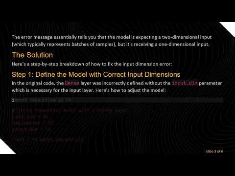 Fixing the ValueError in Keras: Understanding Input Layer Dimensions