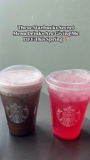 These new #Starbucks Secret Menu drinks are basically like spring in a cup and we’re so here for it 🌷 For our full review of these drinks and how to order check out the story at the link in our bio #secretmenu #starbuckssecretmenu #spring #matcha #latte #cherry | Delish