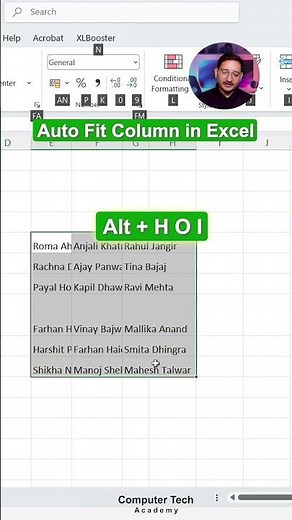 Auto Fit Column in Excel | Computer Tech Academy
