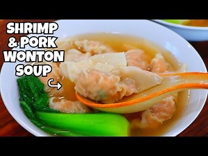 30-Min Shrimp & Pork Wonton Soup Recipe – BETTER Than Restaurants!