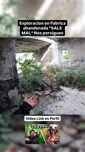 Exploración en fábrica abandonada se salió de control🏚️😰 🔥 Video completo link en mi perfil Todo iba normal hasta que vimos movimiento entrando al lugar y tocó salir rápido sin entender bien qué estaba pasando. Entre correr, escondernos y escuchar perros cerca, la tensión empezó a subir demasiado. 🌫️ #ExploracionUrbana #Urbex #FabricaAbandonada #Parkour #YaxalDam