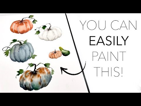 No Fail Watercolour Pumpkins!