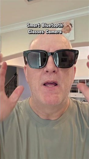 Smart Bluetooth Glasses with Camera, 1080p Video