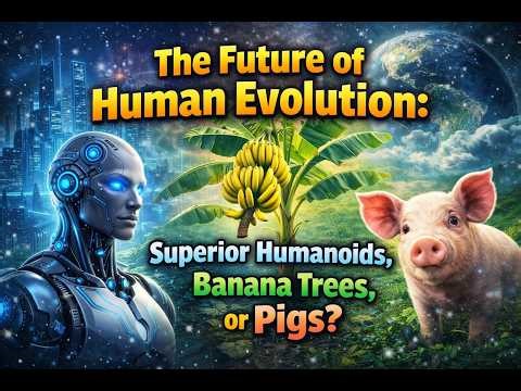 The future of human evolution: superior humanoids, banana trees, or pigs?
