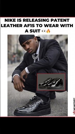 Nike Made Black Patent Leather Air Forces for Sophisticated YN’s 😂🖤