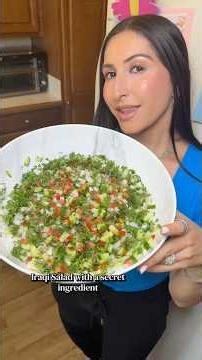 Iraqi salad with a twist! #recipe #salad #chaldean