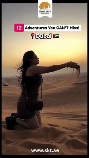 Dubai is FULL of crazy adventures – and these 12 are the BEST! From skydiving to ziplining to desert thrills… this city is a playground for adrenaline lovers! 🔥✨ But wait — here are MORE adventures you must add to your bucket list: ❄️ Ski Dubai – Snow Park 🦈 Shark Dive – Atlantis 🏎️ Supercar Racing – Dubai Autodrome 🎢 IMG World Roller Coasters 🪂 iFly Indoor Skydiving 🎈 Hot Air Balloon – Atlantis 🌊 Fly Fish Ride – JBR 🏄 Wakeboarding – Marina 🏞️ Hatta Kayaking & Hiking Dubai = adventure p