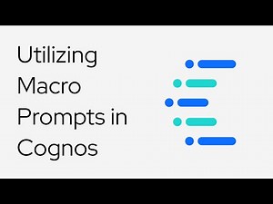 Utilizing Macro Prompts in Cognos