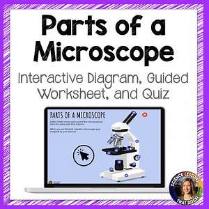 Parts of a Microscope Webquest Activity | Engaging Interactive Digital Diagram