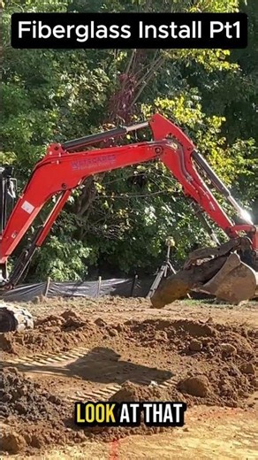 Custom Fiberglass Pool Installation: Pre-Excavation to Shell Set with Rock Challenge!