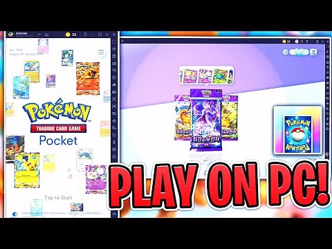 PLAY POCKET TCG ON PC! HOW TO PLAY POKEMON TCGP ON PC USING BLUESTACK!