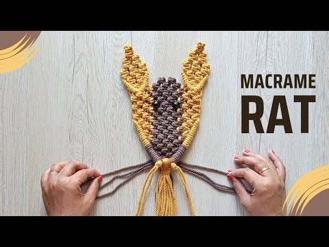 Macrame mouse tutorial 🐭|| nursery decor || macrame animals #viralvideo #youtube #trending