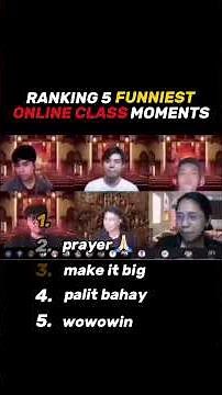 Ranking 5 Funniest Online Class Moments🤣! #funnymoments #onlineclass