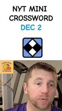 NYT Mini Crossword - December 2