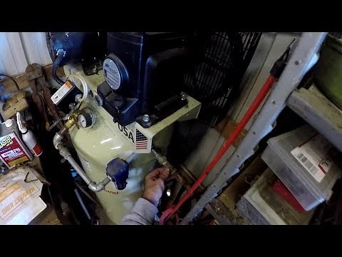 Changing the belt on my Ingersoll Rand air compressor