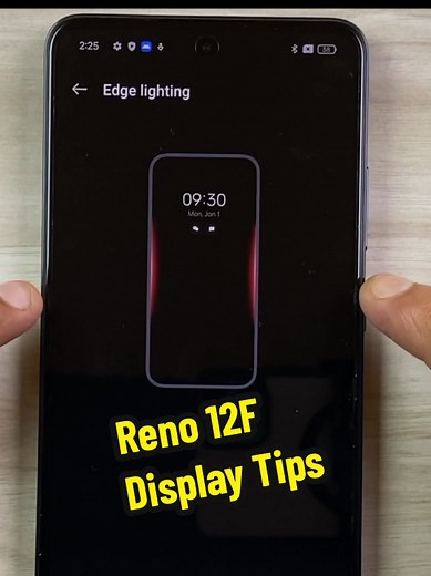 Reno 12Fのディスプレイ活用術