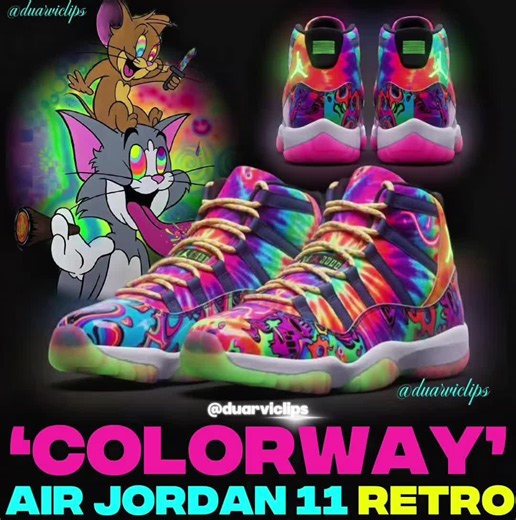 ColorWay❤️🧡💛💚🩵💙💜 Retro 11 #Jordan #nike #support #highlights