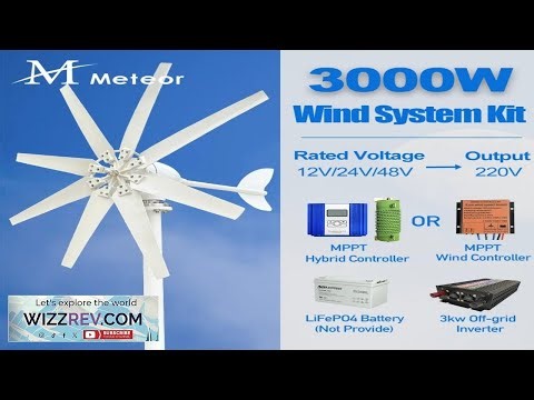 3000W High Efficiency Wind Turbine Off Grid System 12V 24V 48V Output