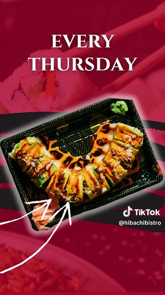 Grab your chopsticks—BOGO 50% off sushi every Thursday! 🥢 📍College Rd - (910) 793-5983 📍Monkey Junction - (910) 791-2335 📱 Or order online! #hibachiathome #hibachi #sushi #sushilover #wilmingtonnc