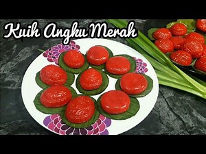 Resepi Kuih Angku Merah inti Kelapa | Kuih Angku Pulut Merah| Kuih Cina