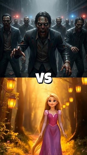 Halloween Disney Princess vs Zombies #shorts #disney #halloween