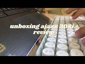 ajazz 308i wireless keyboard unboxing + review ⌨️✨ | ph
