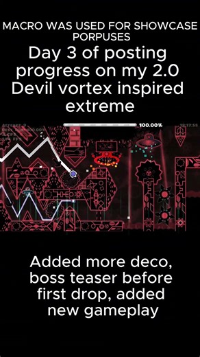 Day 3 on my Devil Vortex inspired extreme#gaming #gd #extreme #bhaiya #peakyblinders #geometrydash