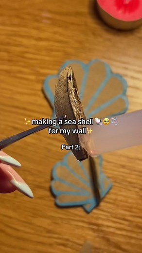 Sea Shell Paper Craft Tutorial: Easy Cardboard Seashell for Wall Decor