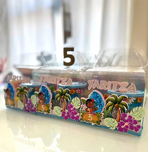 Personalized Moana Party Favor Boxes: Tropical Luau Treat Boxes - Etsy UK