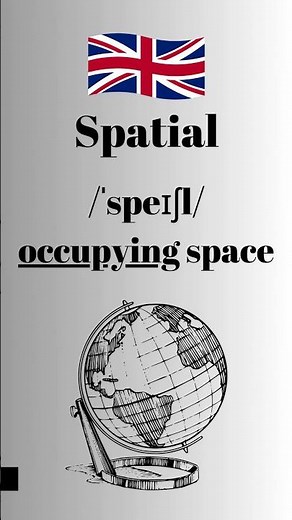 How to Pronounce Spatial in English British Accent #learnenglish #learnenglishtogether