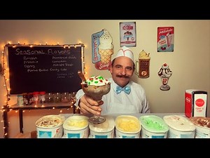ASMR-The Vintage Ice Cream Parlor Role Play (Winter Edition)