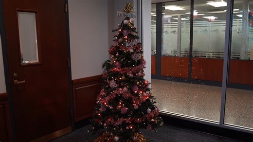 The ten houses designed their own Christmas trees this year to pay homage to their house legend. Which tree is your favorite? | Calvert Hall College
