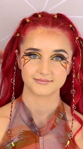 SweetHearts Hair on Instagram: "Fire Fairy Hair Tutorial 🧚🏼‍♀️"