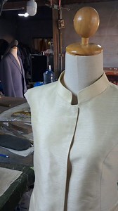 ขั้นตอนการเย็บประกอบคอเสื้อ🪡🧵 #ตัดเย็บ #คอเสื้อ #tailoring | Janrueang Tuwongsa