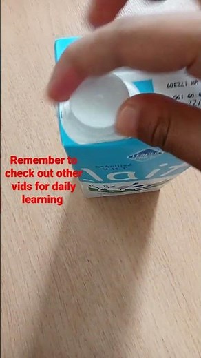 How to open a 1 litre carton of milk
