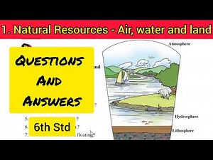 6th Std - Science - Chapter 1 Natural resources air water and land questions answers exercise - SSC