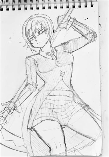 (RWBY) Drawing Ruby as Maka #drawing #art #anime #timelapse #sketch #rwby