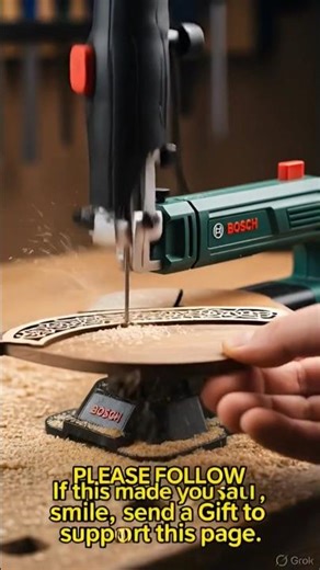 Tiny Scroll Saw Cutting Perfect Wood Patterns | Mini Power Tool