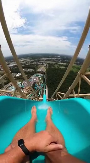 Worlds tallest “slide” #water #ai #sora #waterpark #waterslide